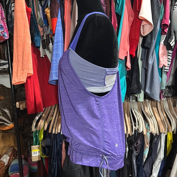 Lululemon Rest Less Tank in "Heathered Bruised Berry” - Picture 2 of 6